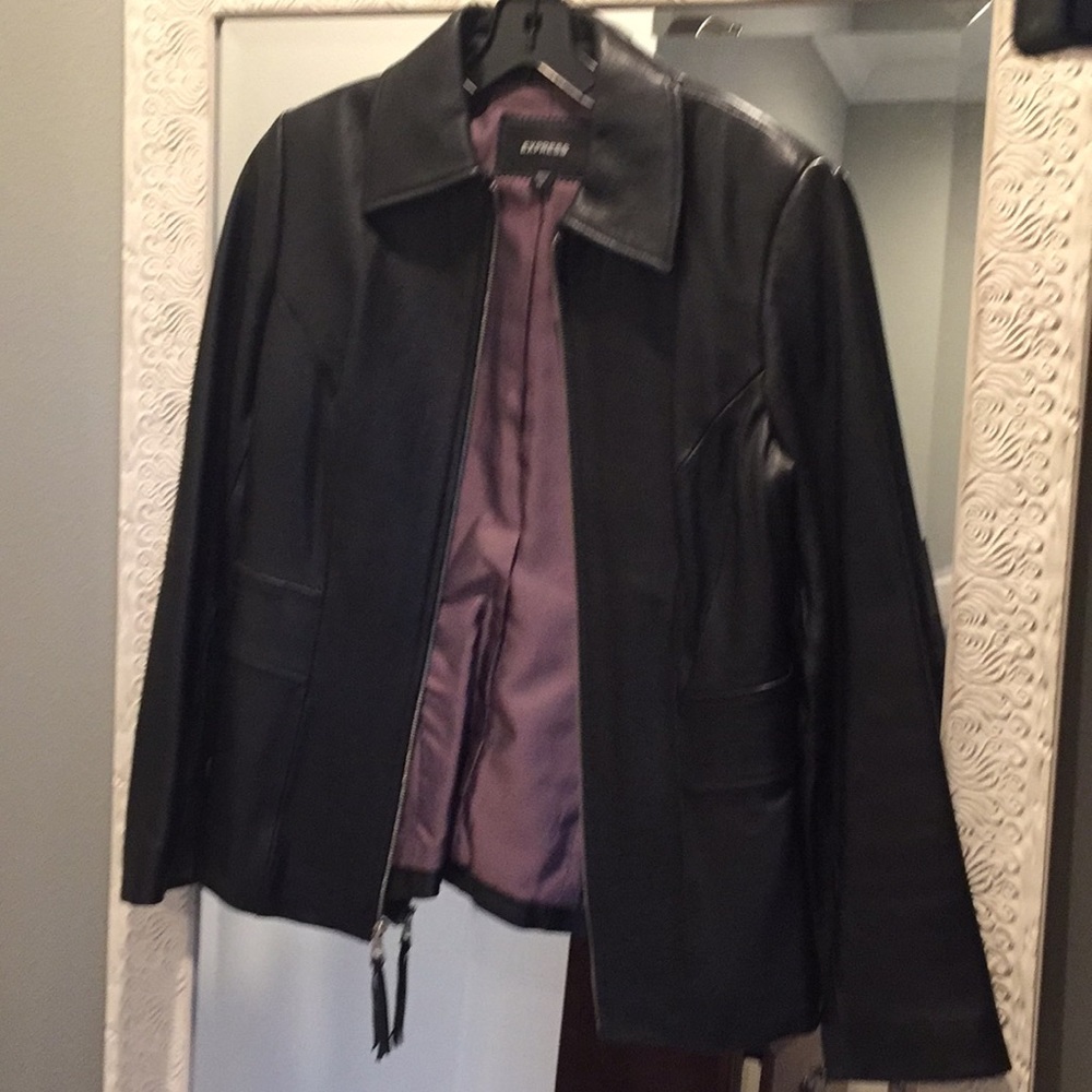 Express leather jacket, size 10
